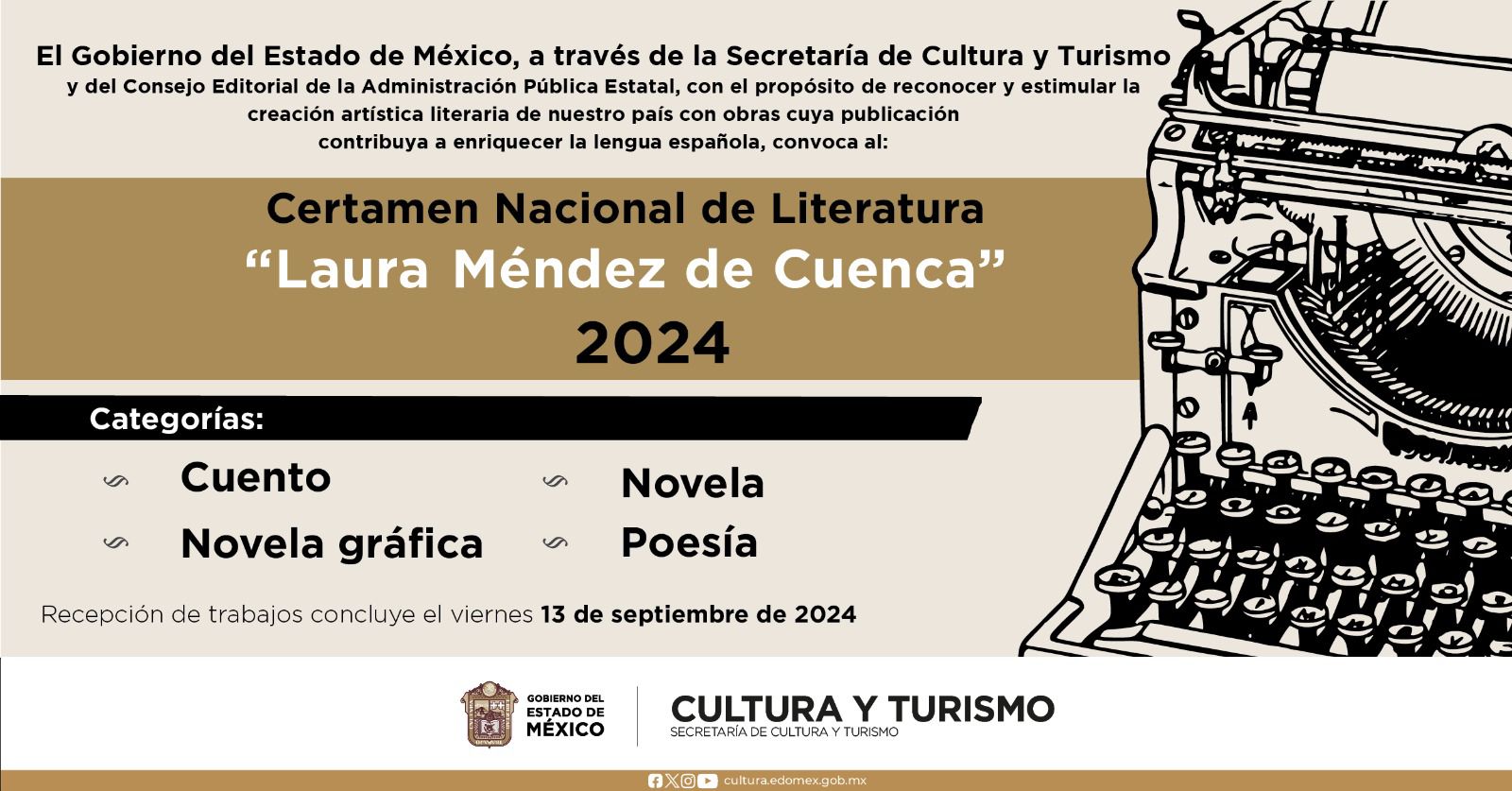 Concursa en el Certamen Nacional de Literatura 2024