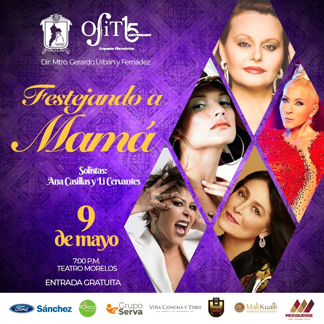 Día de las Madres; Concierto especial en Toluca