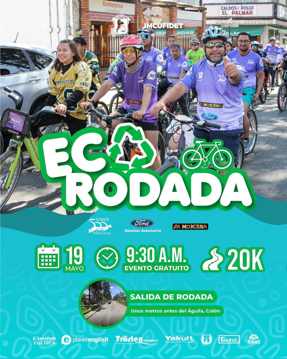 ¡Prepará tu bici! Participa en la Eco Rodada en Toluca