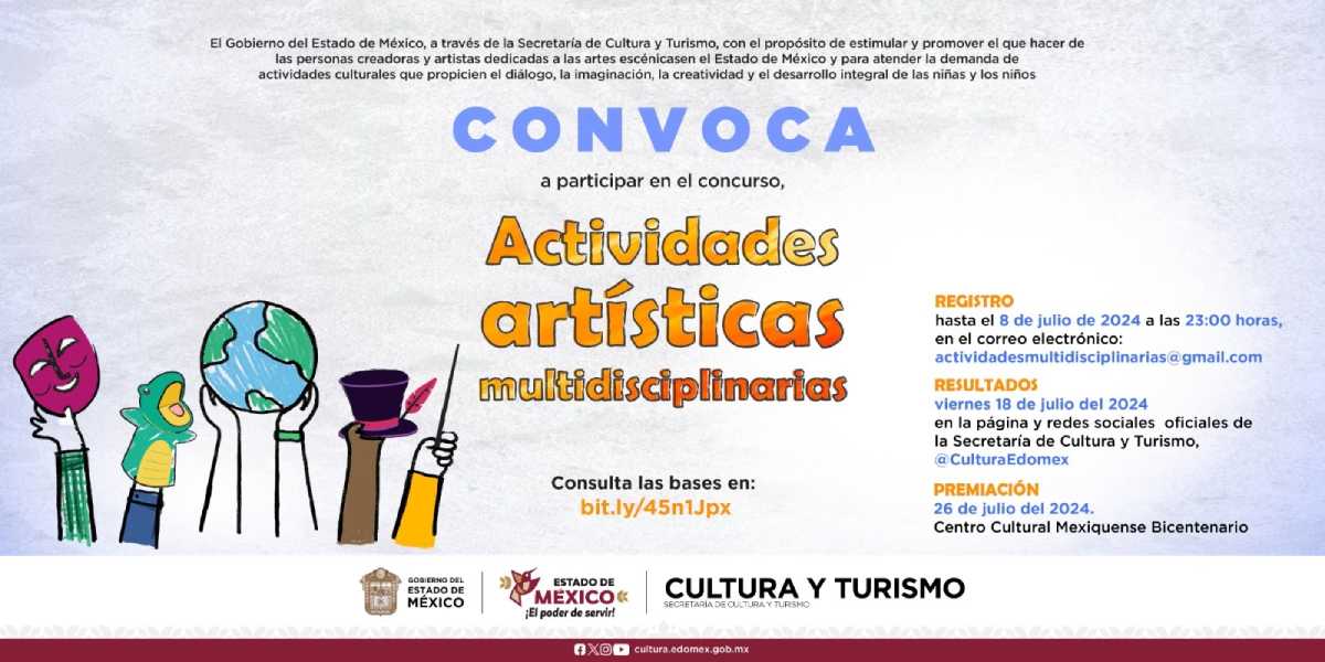 Participa en el concurso "Actividades Artísticas Multidisciplinarias" de Edomex