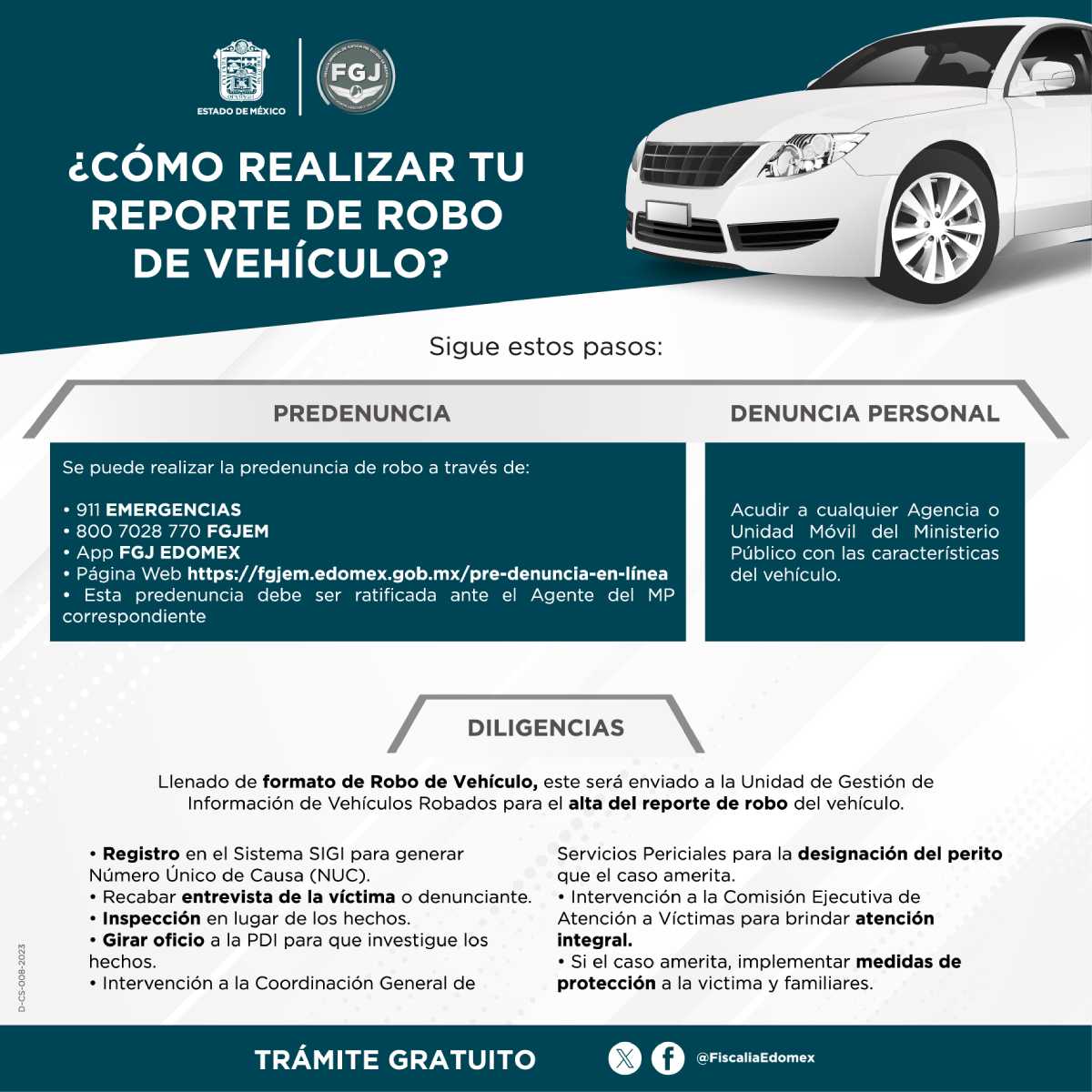 ¿Sabes como realizar un reporte de robo vehicular? Aquí te decimos como