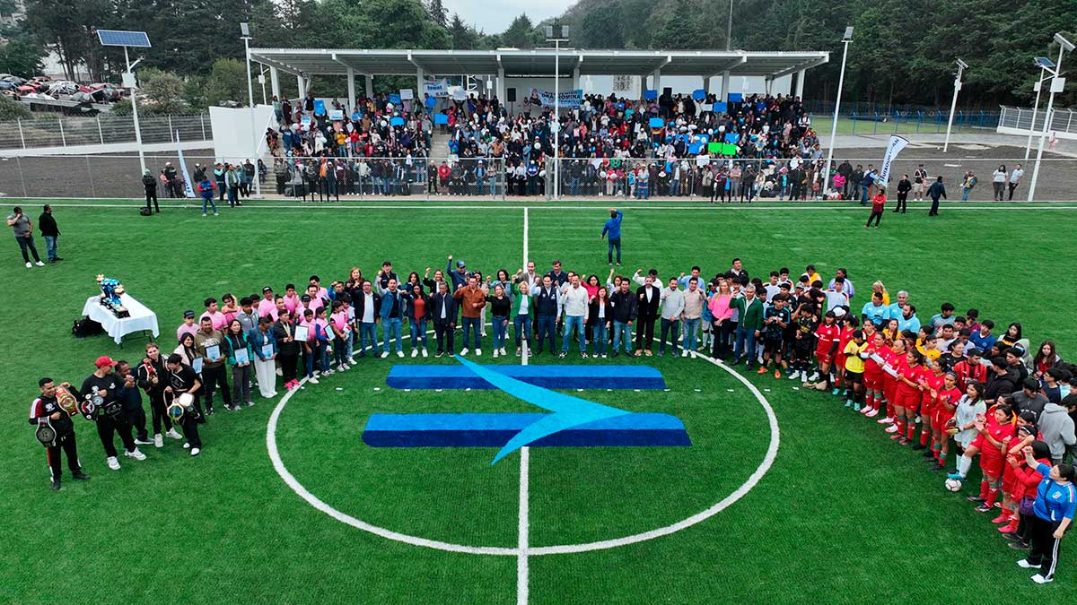 Inaugura Huixquilucan la primera etapa de la unidad deportiva «El Plan»