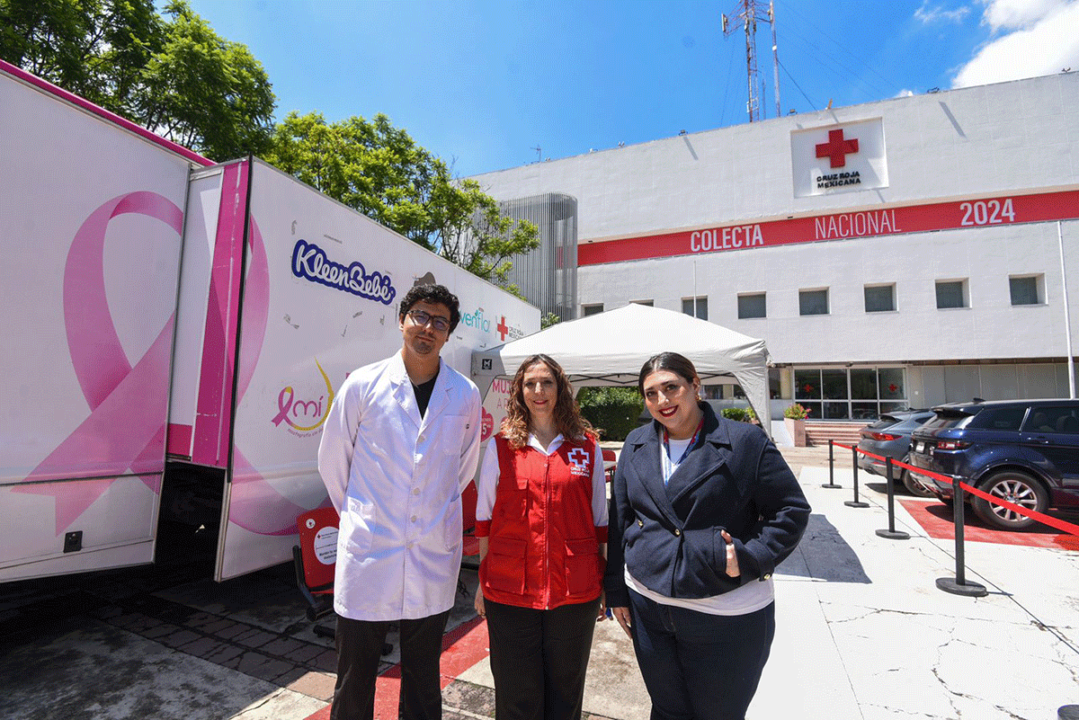 Concreta Cruz Roja Mexicana 2 mil 850 mastografías sin dolor gratuitas