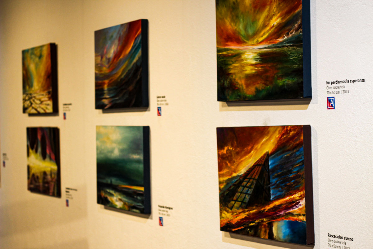 Obras de la exposición Paisajes Ancestrales en UAEMéx