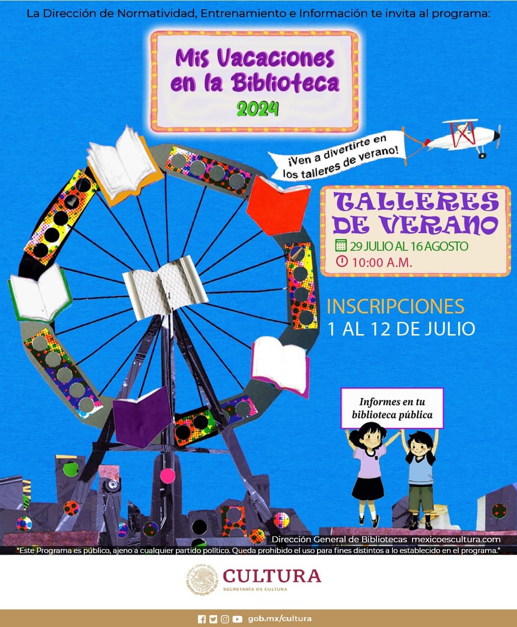 Curso de verano en bibliotecas de Toluca