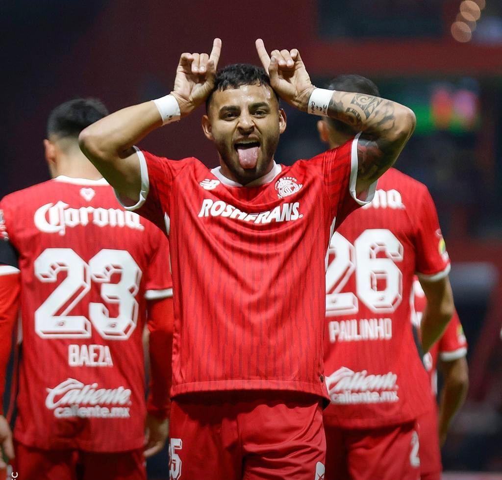 Alexis Vega del Deportivo Toluca
