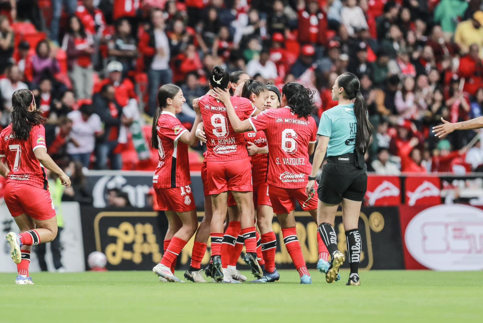 Las Diablas Rojas del Toluca cayeron contra Pumas en el Nemesio Diez