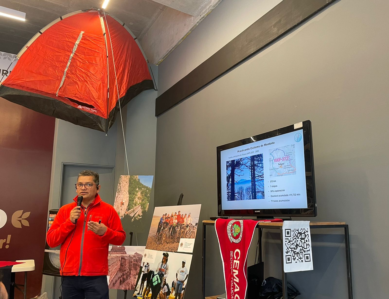 Presentación de ciclismo por experto en Toluca 2024