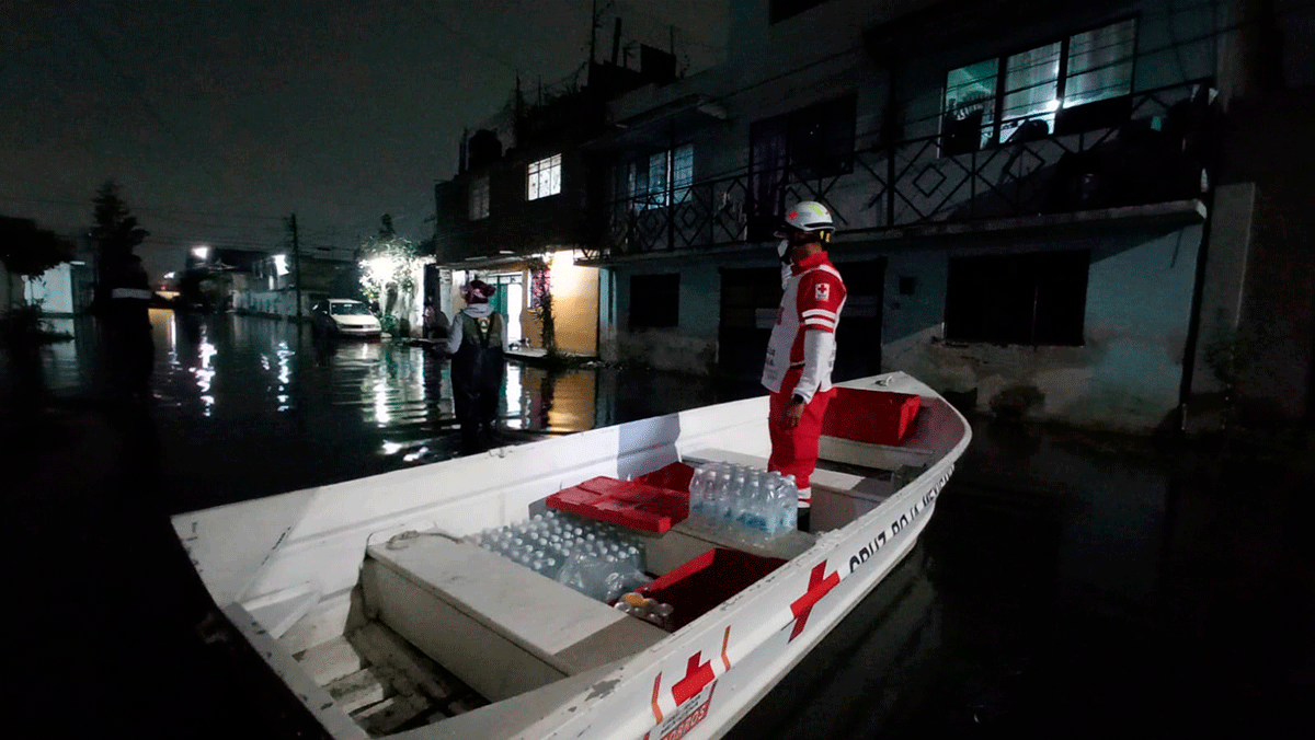 Una semana cumple intervención de Cruz Roja Mexicana en zona afectada por inundaciones en Chalco