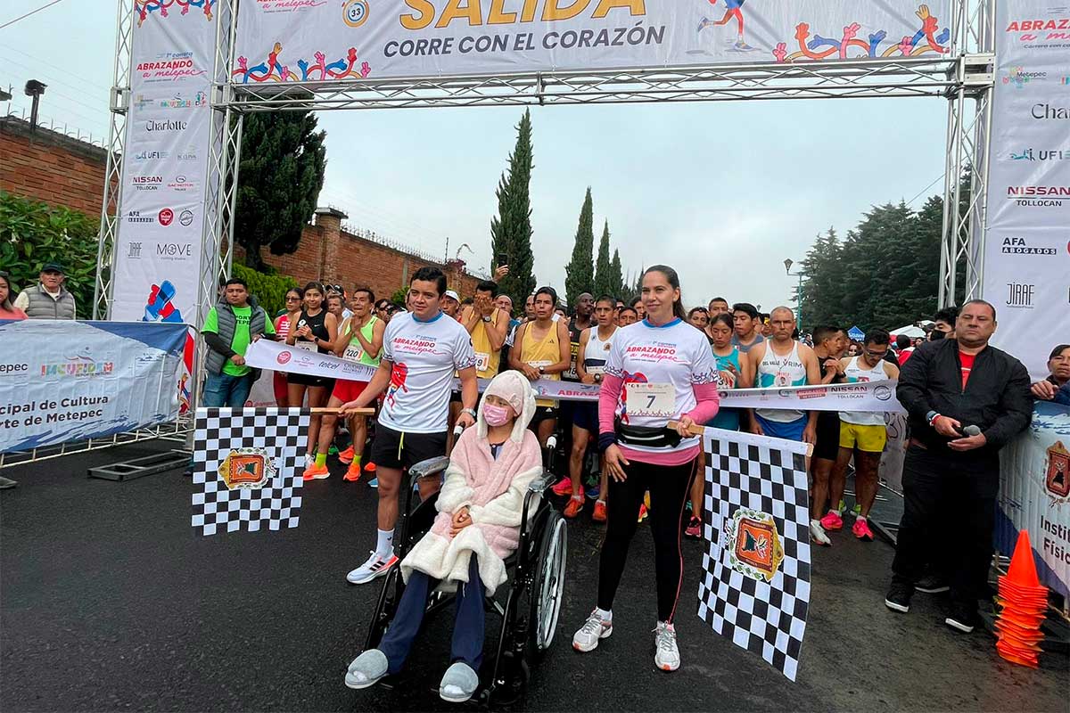 Cumplió expectativas la carrera “Abrazando a Metepec”