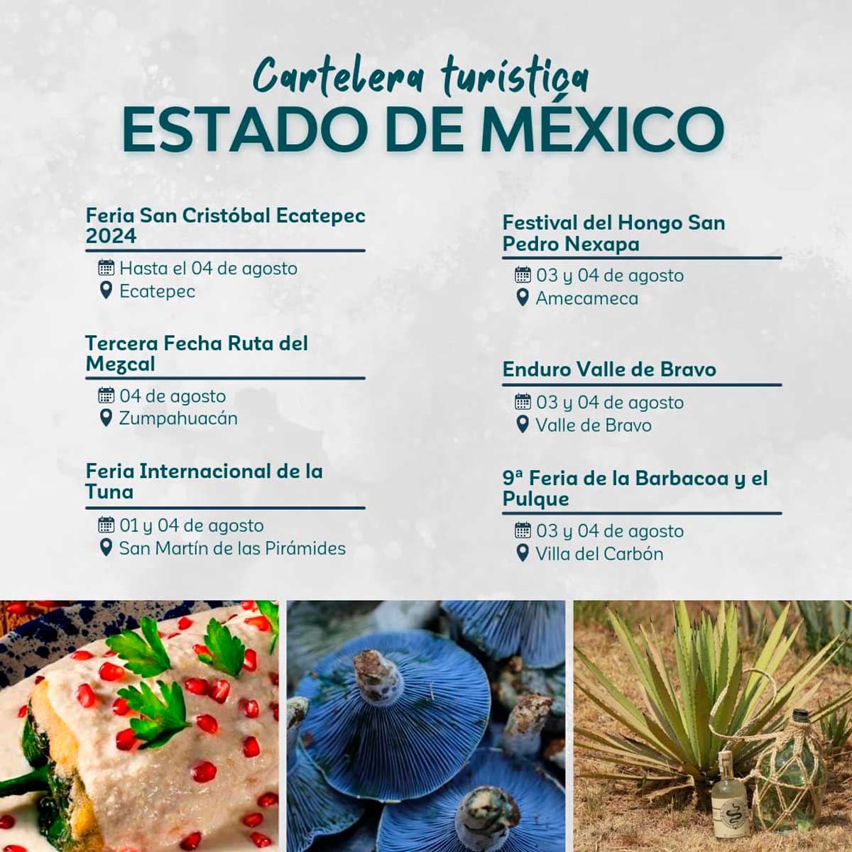 Cartelera de cultura en Edomex