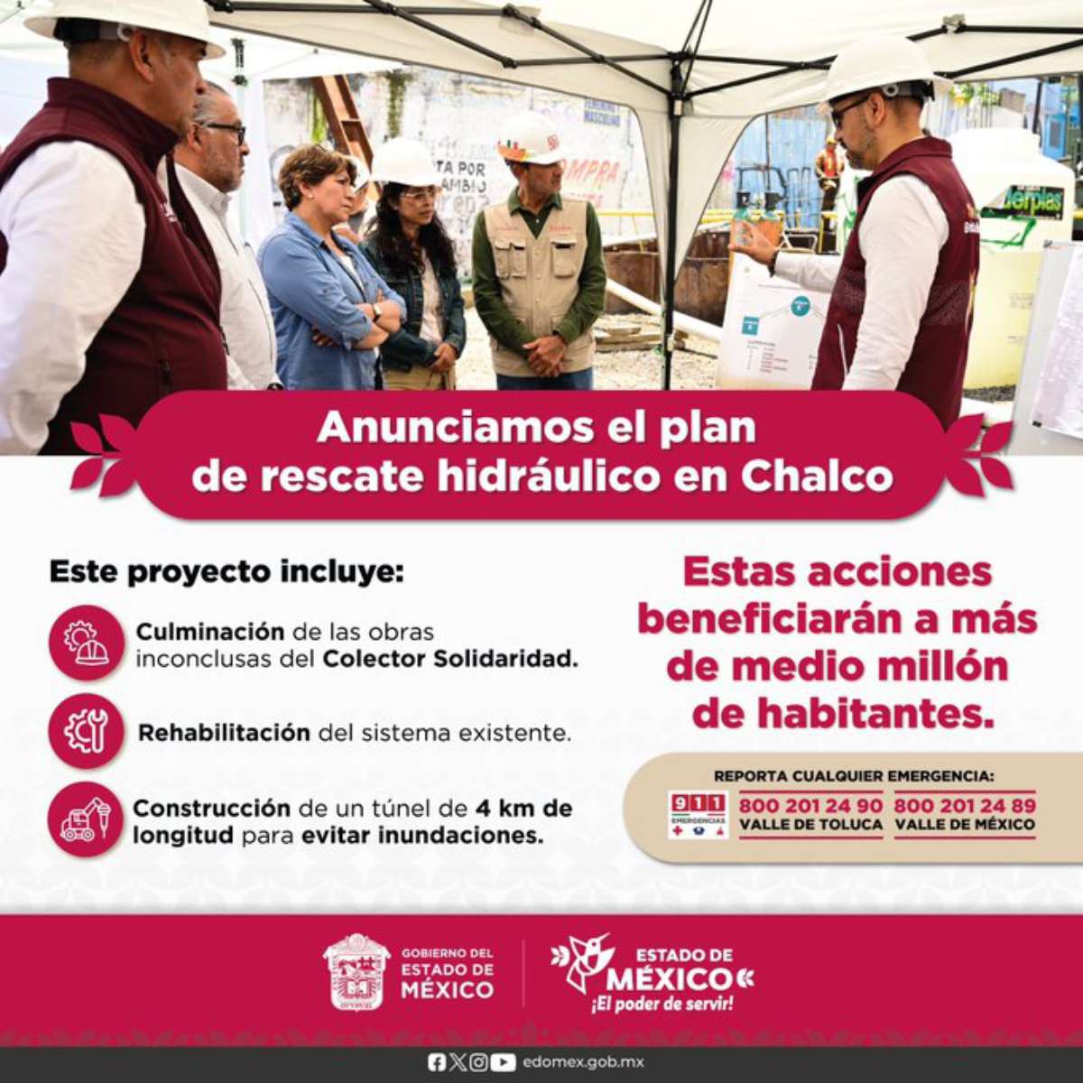 Plan de Rescate hídrico en Chalco, Edomex