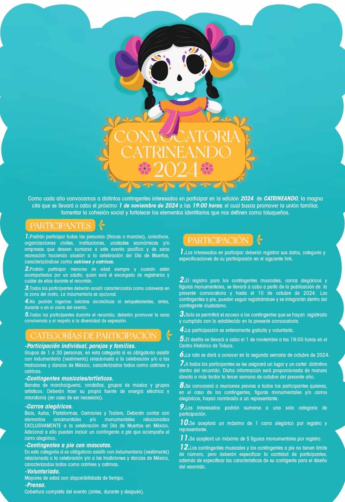 Festival Catrineando Toluca 2024