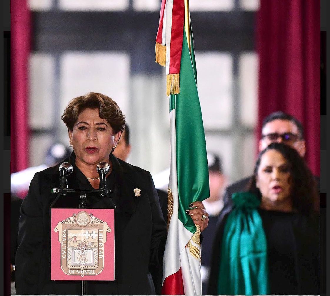 Delfina Gómez da grito de Independencia en Edomex