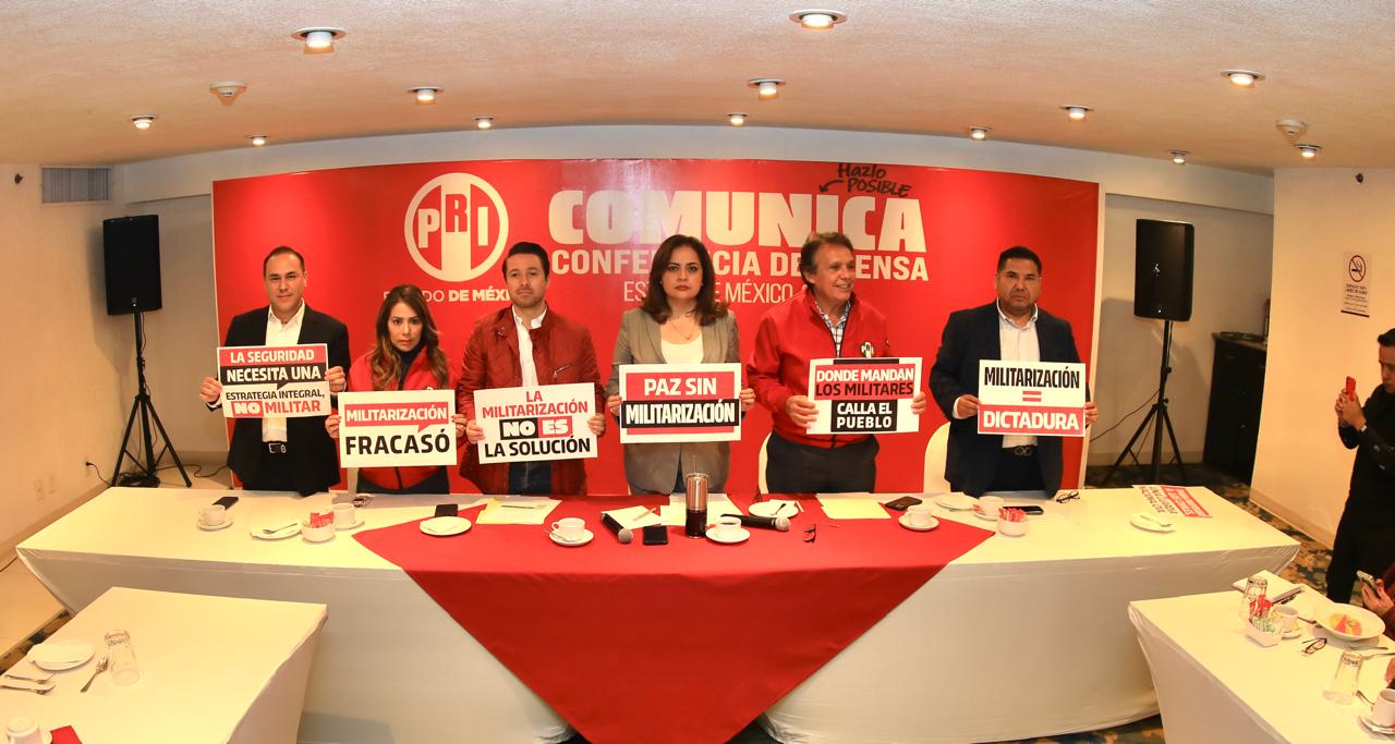 PRI Edomex rechaza militarización del país