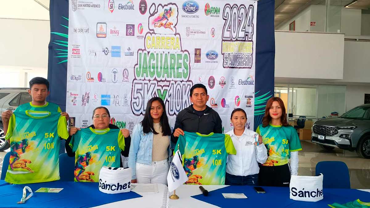 Club Jaguares celebra su 25 aniversario con carrera atlética en San Mateo Atenco