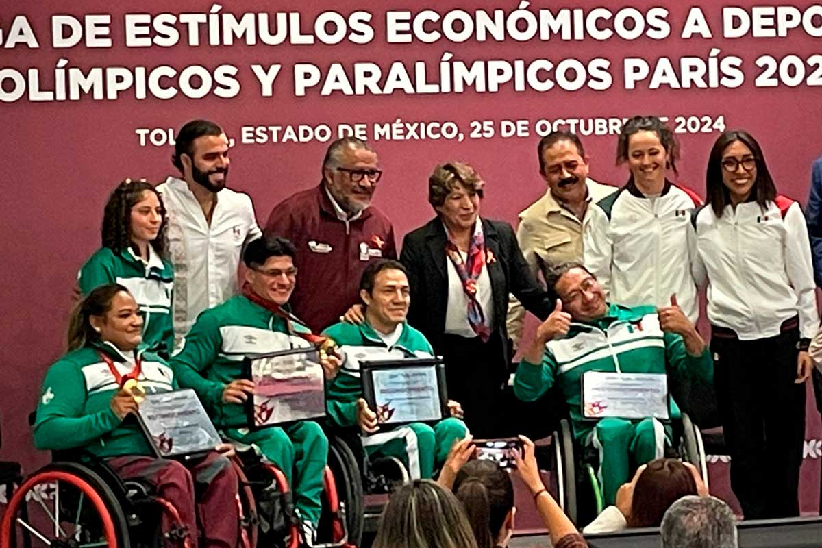 Delfina Gómez Reconoce a Medallistas Paralímpicos y Estimula a los Mejores Deportistas del Estado de México