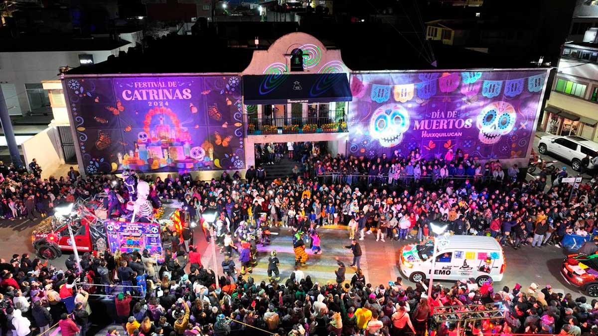 El municipio de Huixquilucan durante el Festival de Catrinas 2024.