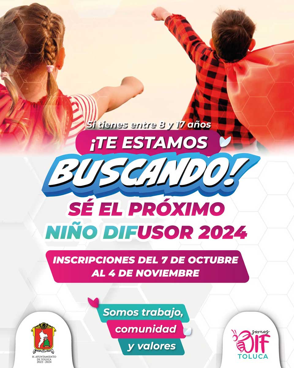 Convocatoria para el próximo Niño Difusor 2024.