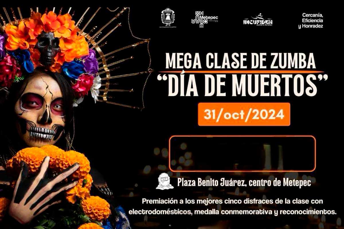 Metepec Celebra el Día de Muertos con una Mega Clase de Zumba y Concurso de Disfraces