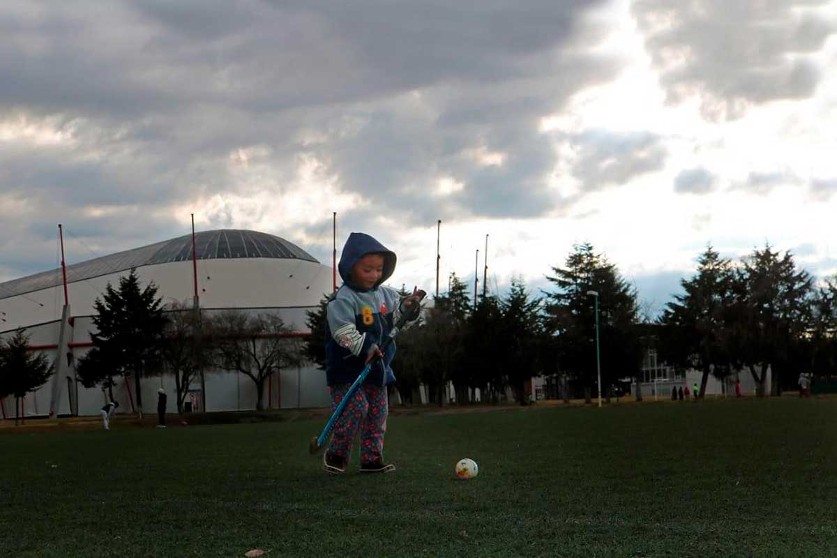 Entrenamiento de Hockey sobre pasto.
