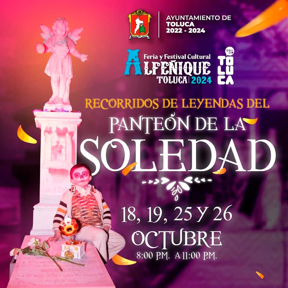 Recorridos Nocturnos en el Panteón de La Soledad: Vive las Leyendas en la Feria Alfeñique 2024