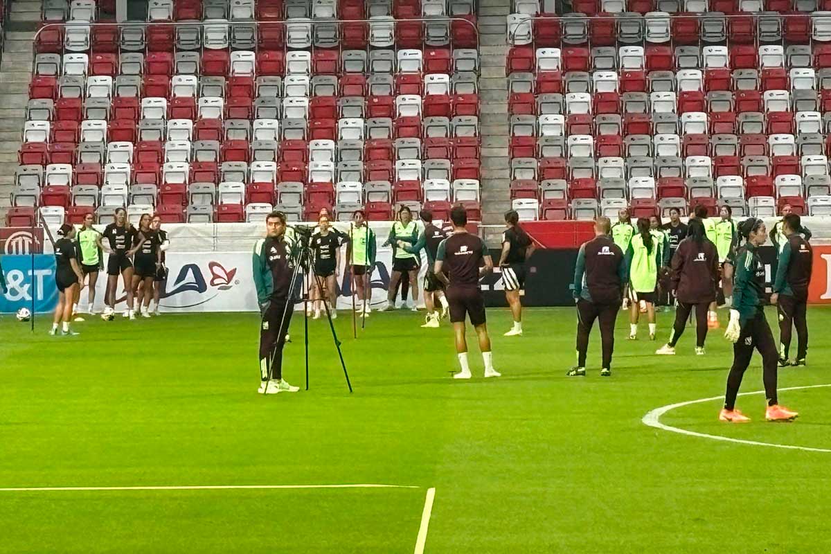 Entrenamiento para el México vs. Tailandia.
