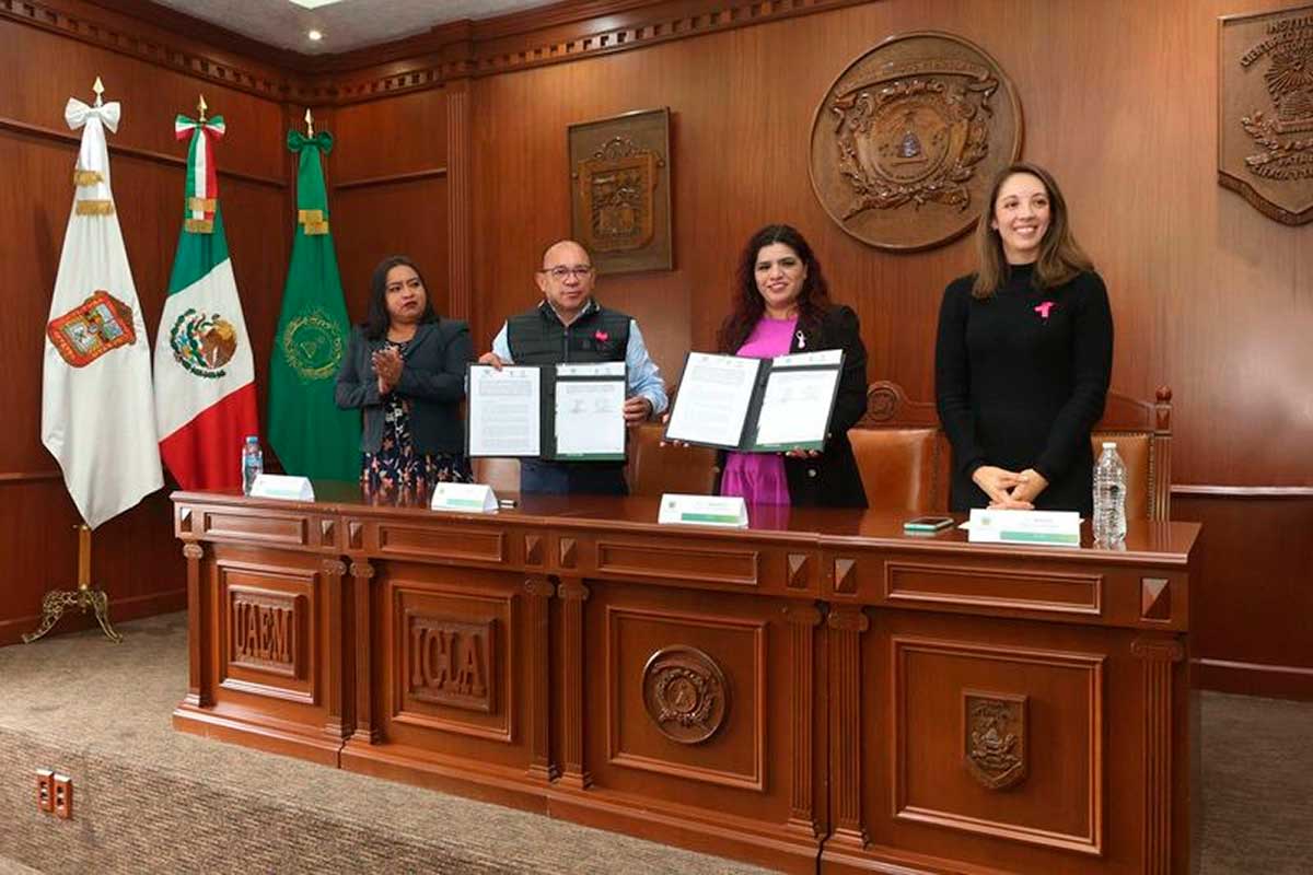 UAEMéx y Ayuntamiento de Zinacantepec firman convenio en pro de la Igualdad de Género
