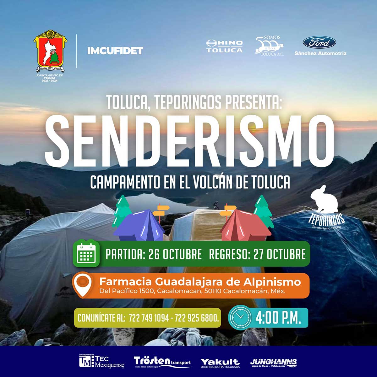 Invitan al Campamento de Teporingos en el Nevado de Toluca.