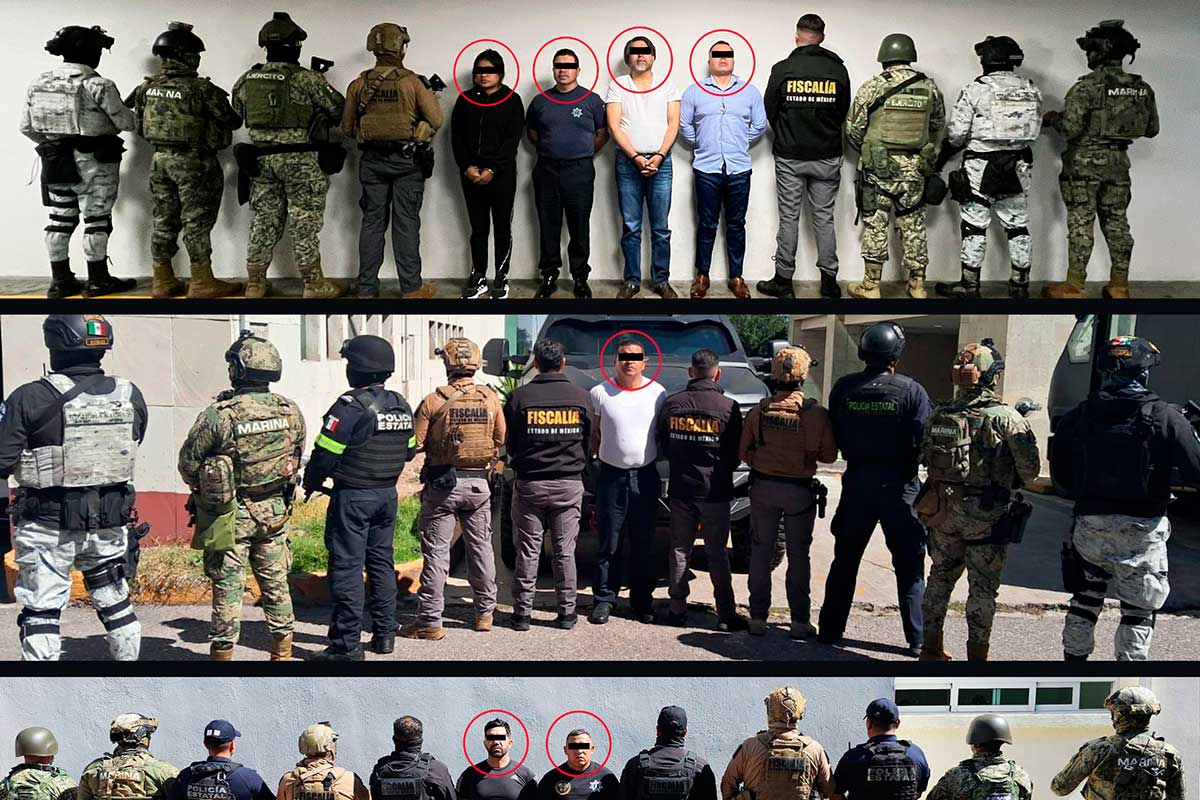 Detienen a Siete Funcionarios del Edomex en la “Operación Enjambre”