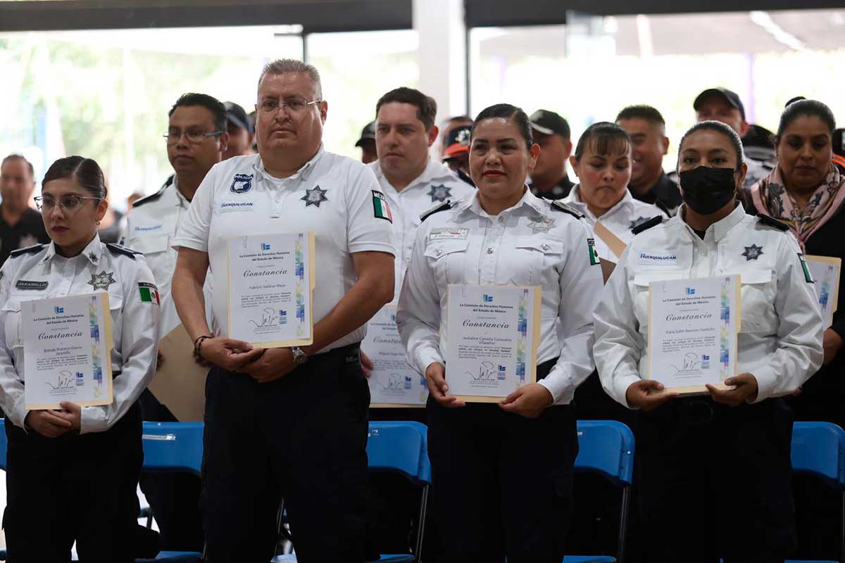 Reconocen avances en seguridad pública de Huixquilucan.