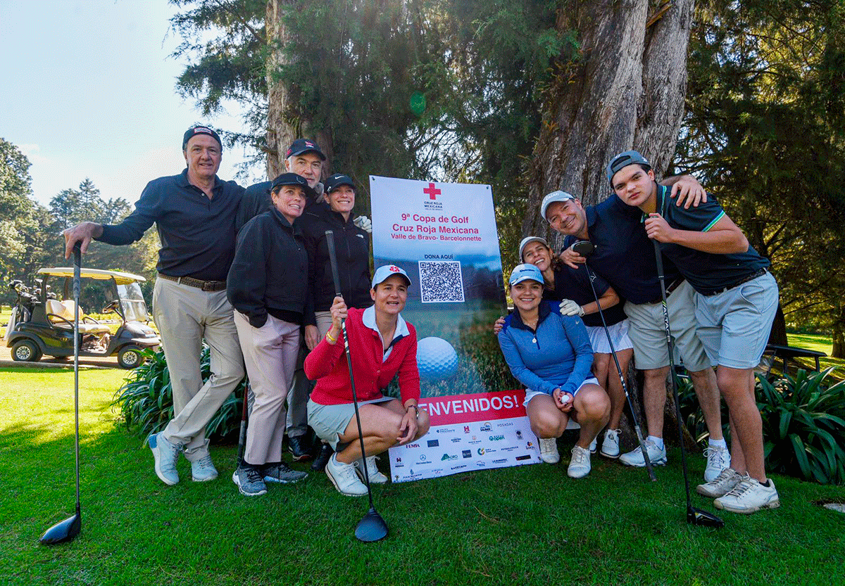 Reunió a 144 participantes la Novena Copa de Golf de Cruz Roja Mexicana