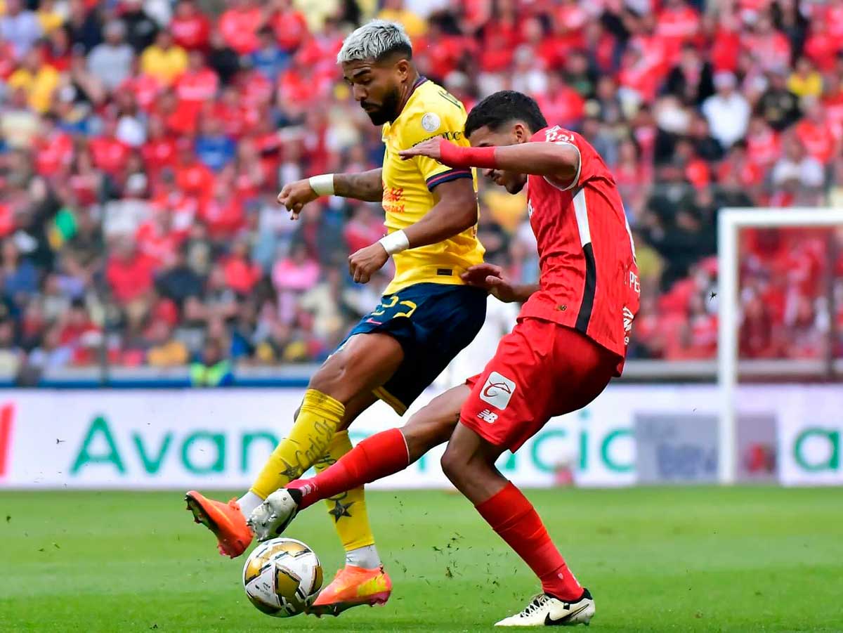 Amércia elimina a los Diablos Rojos del Toluca en los semifinales del Apertura 2024.