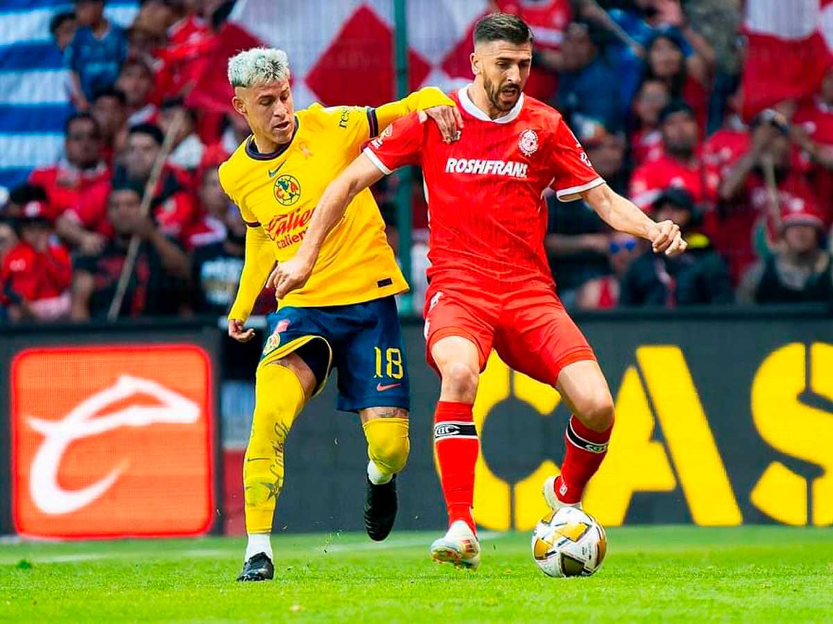 Amércia elimina a los Diablos Rojos del Toluca en los semifinales del Apertura 2024.