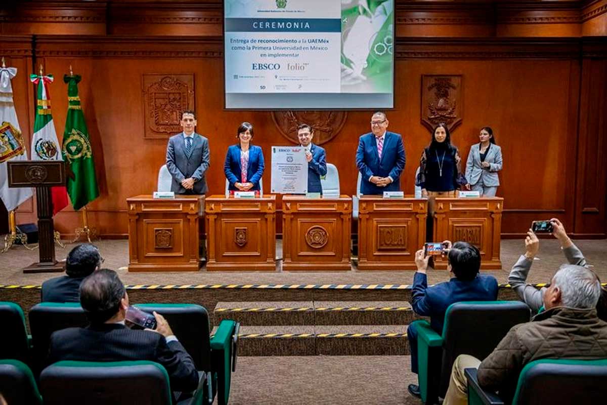 UAEMéx Recibe Reconocimiento por Innovación en Sistema Bibliotecario con «Folio»