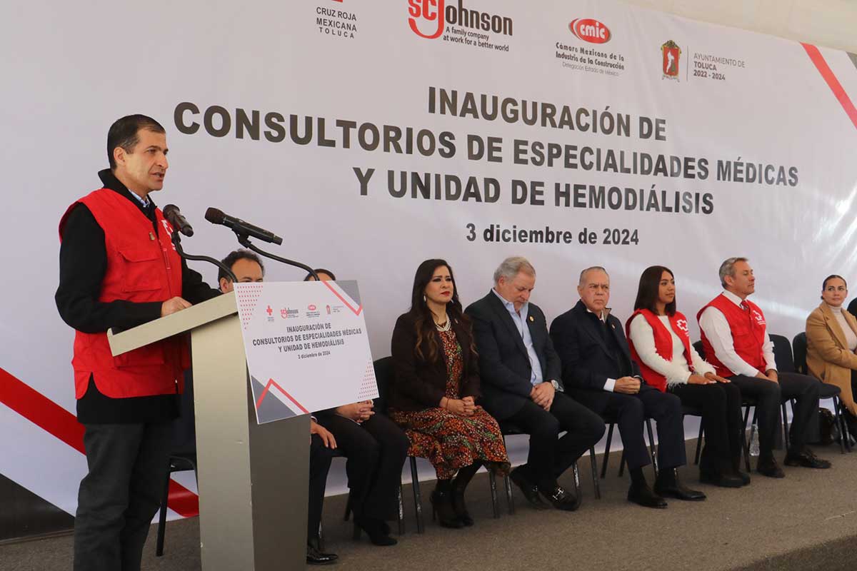 Inauguran nuevas instalaciones y equipo en Cruz Roja Toluca.