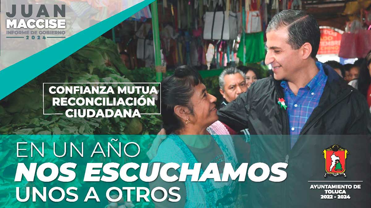 Publicidad de Juan Maccise presidente municipal de Toluca.