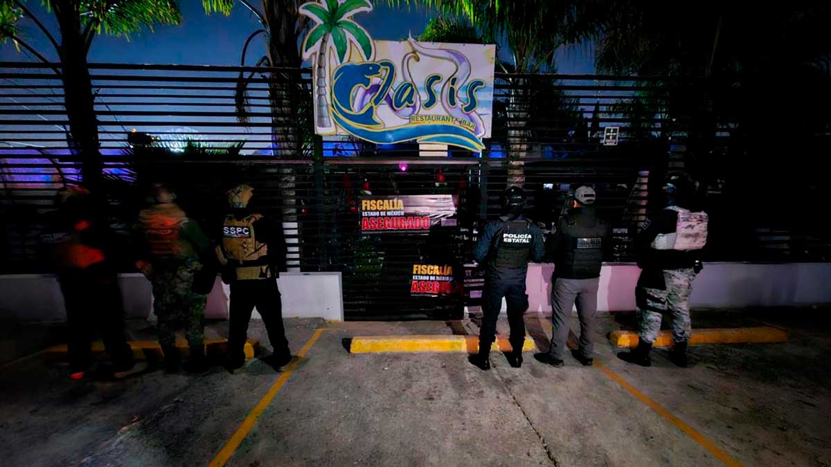 Operativos de seguridad a centros nocturnos en el EdoMéx.