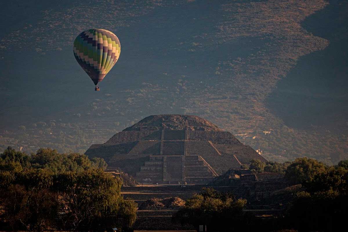Zona Arqueológica de Teotihuacán en el Estado de México.