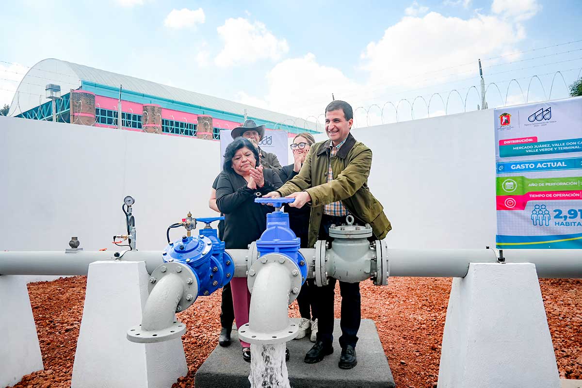 Toluca Inaugura el Pozo de Agua Mercado Juárez: Un Paso hacia la Autosuficiencia Hídrica para 25 mil Habitantes
