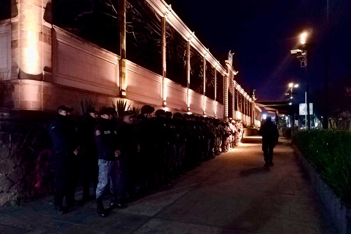 Operativo para evitar el comercio ambulante en época decembrinas.