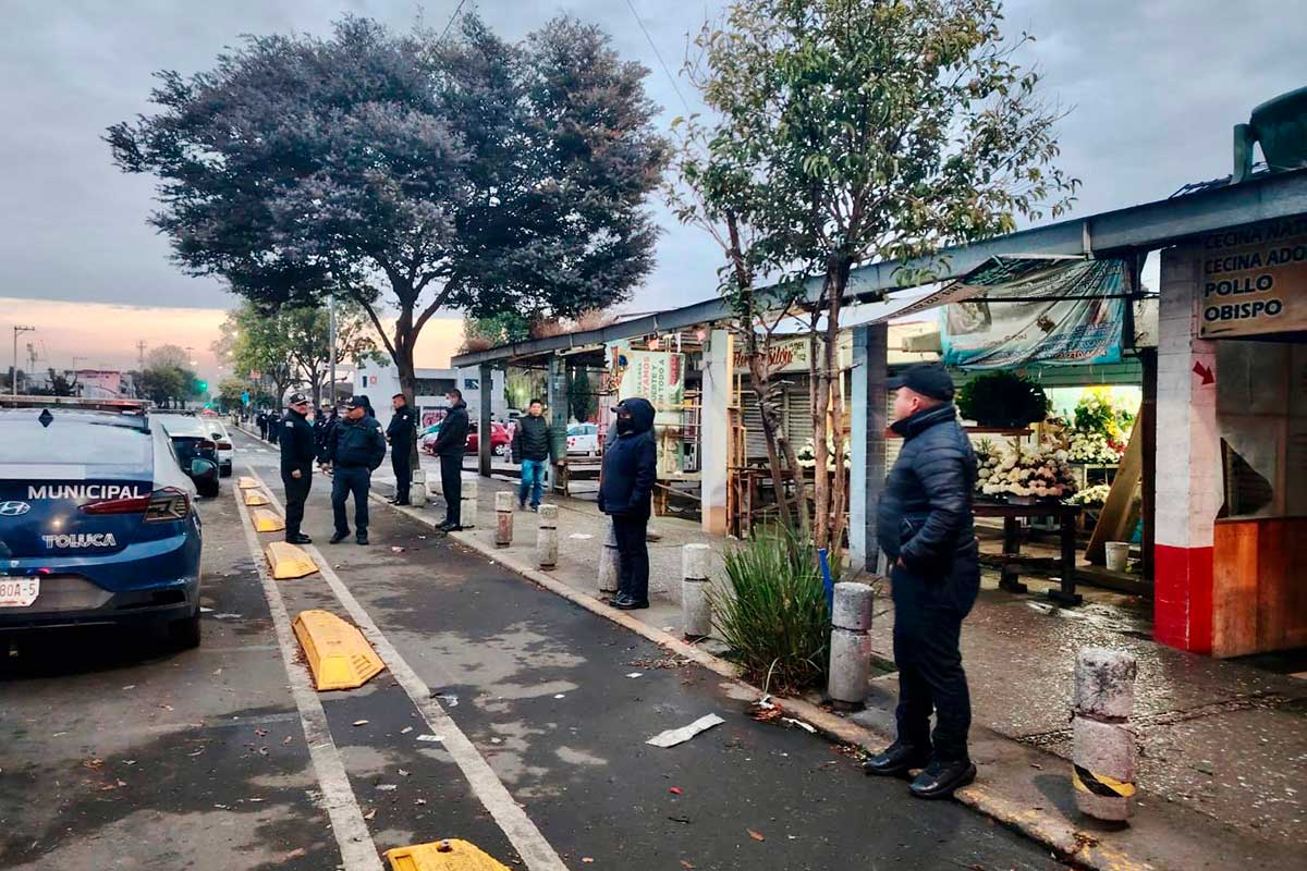 Operativo para evitar el comercio ambulante en época decembrinas.