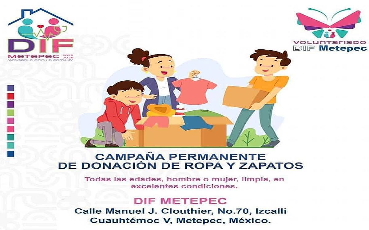 que puedo donar al dif metepec