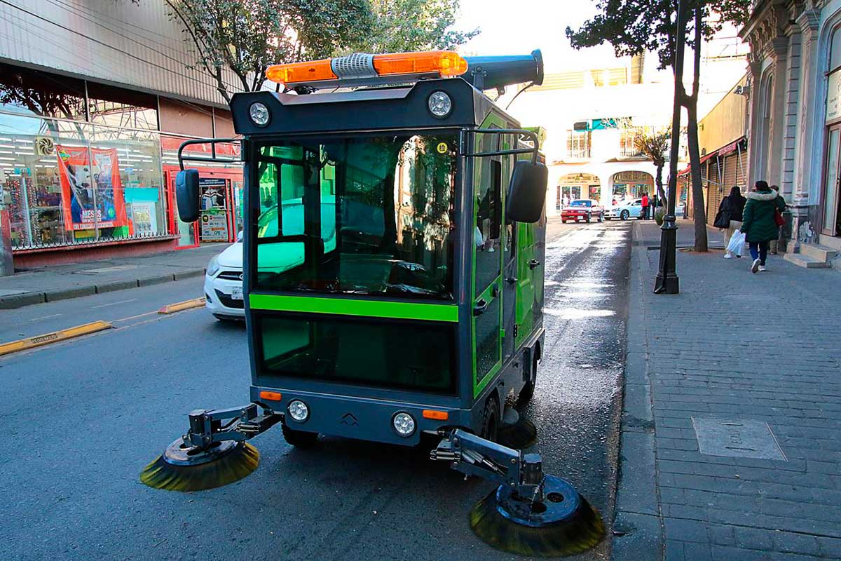 Barredora eléctrica de la ciudad de Toluca.