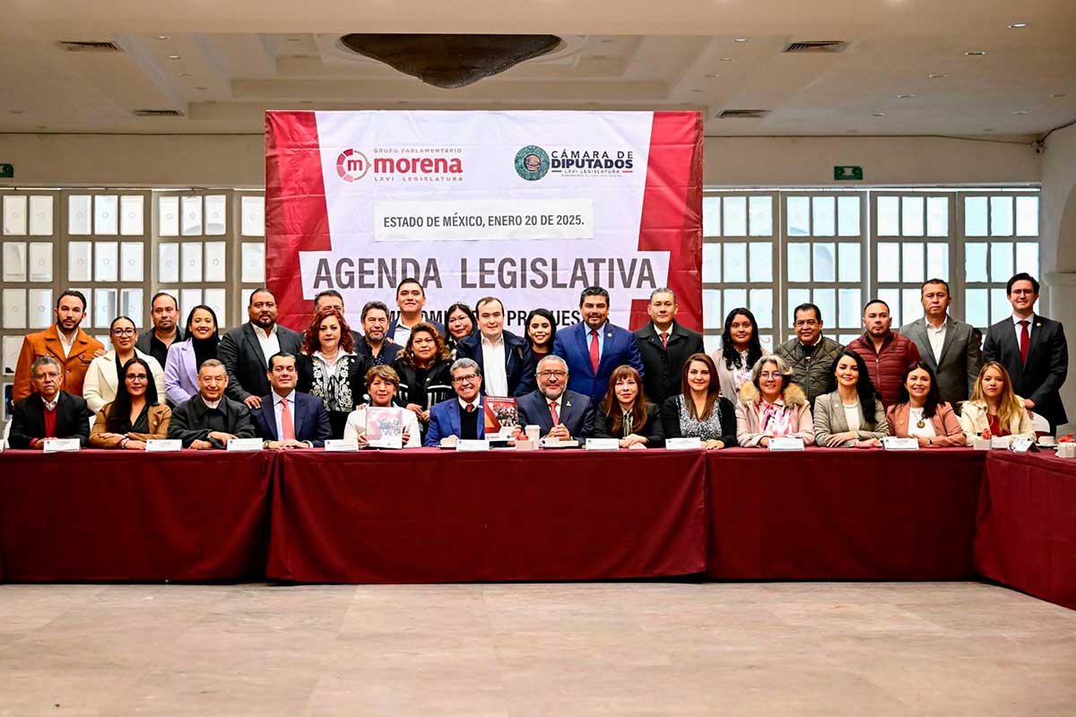 Gobernadora Delfina Gómez y diputados de Morena impulsan agenda legislativa para fortalecer al Estado de México
