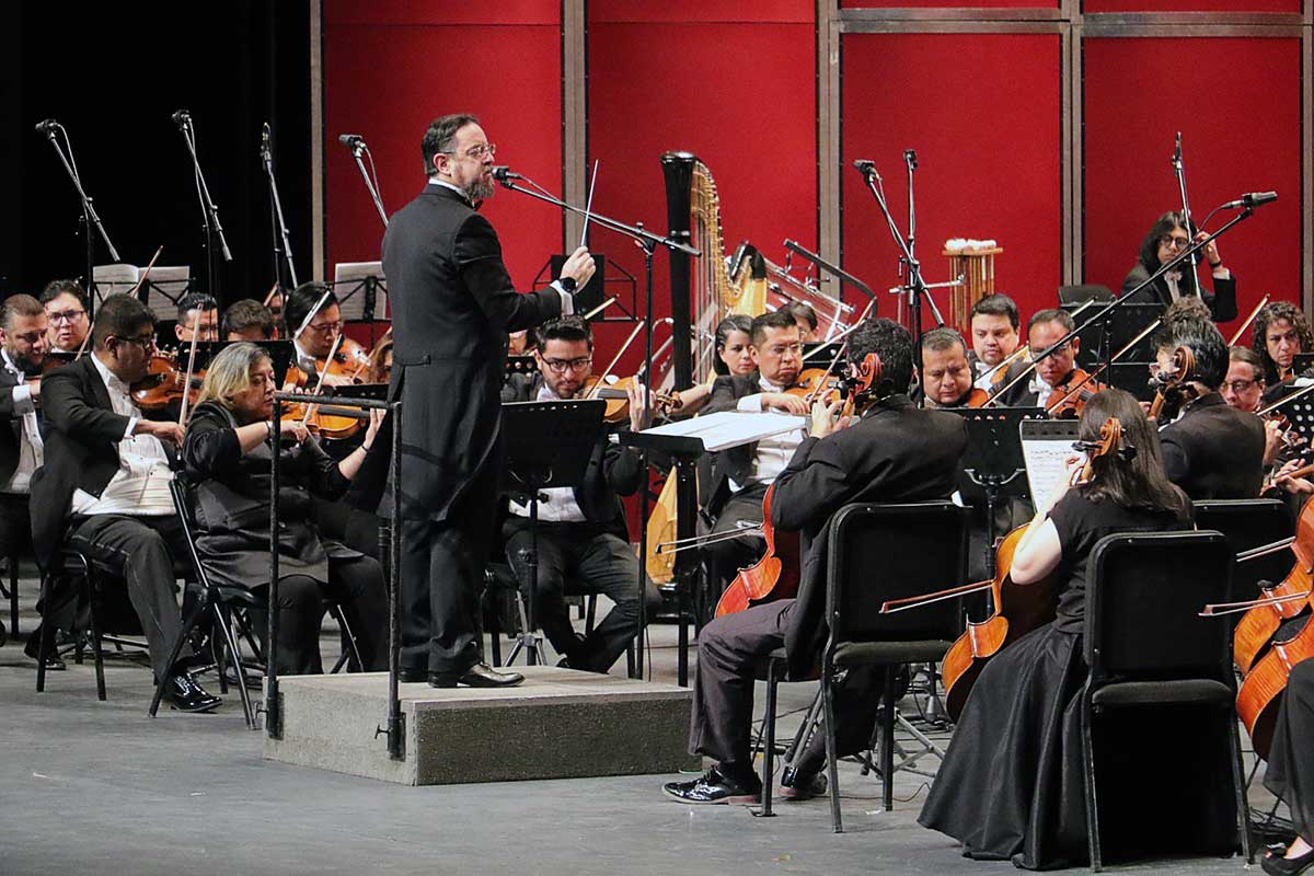 La Orquesta Filarmónica de Toluca en concierto.