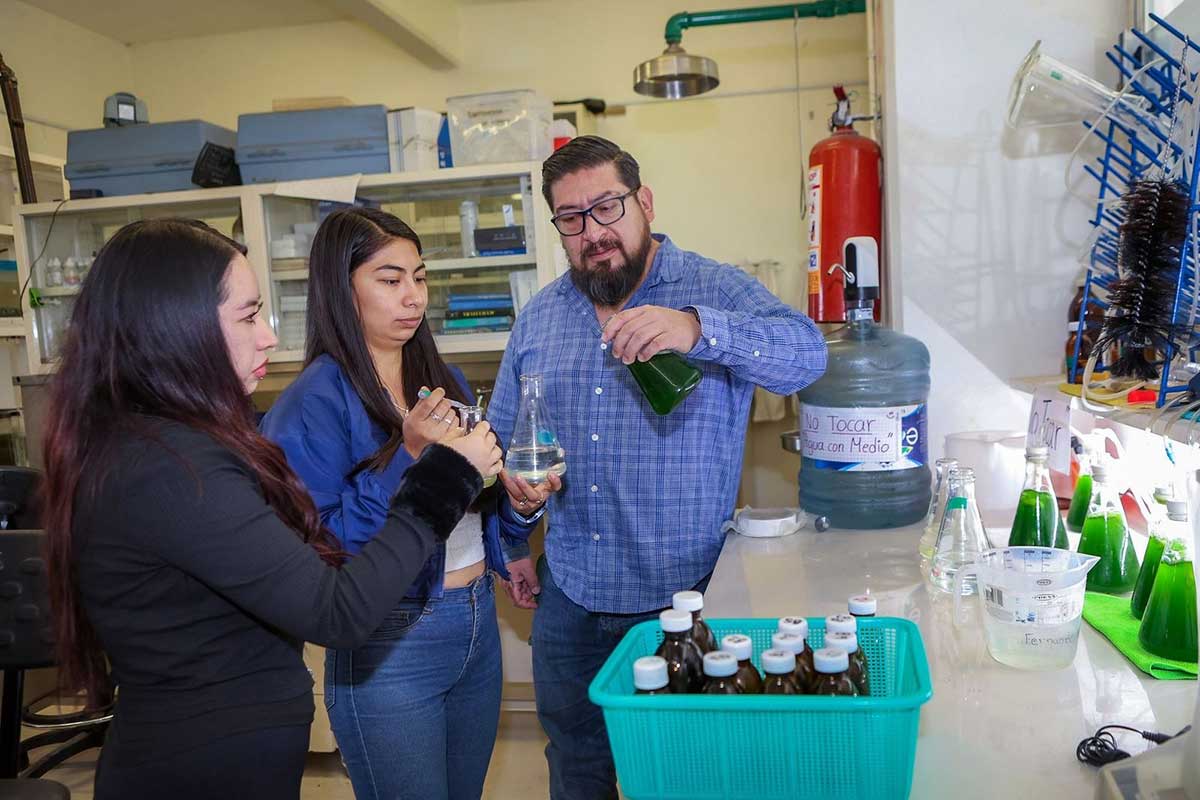 Laboratorio de investigador de la UAEMéx.