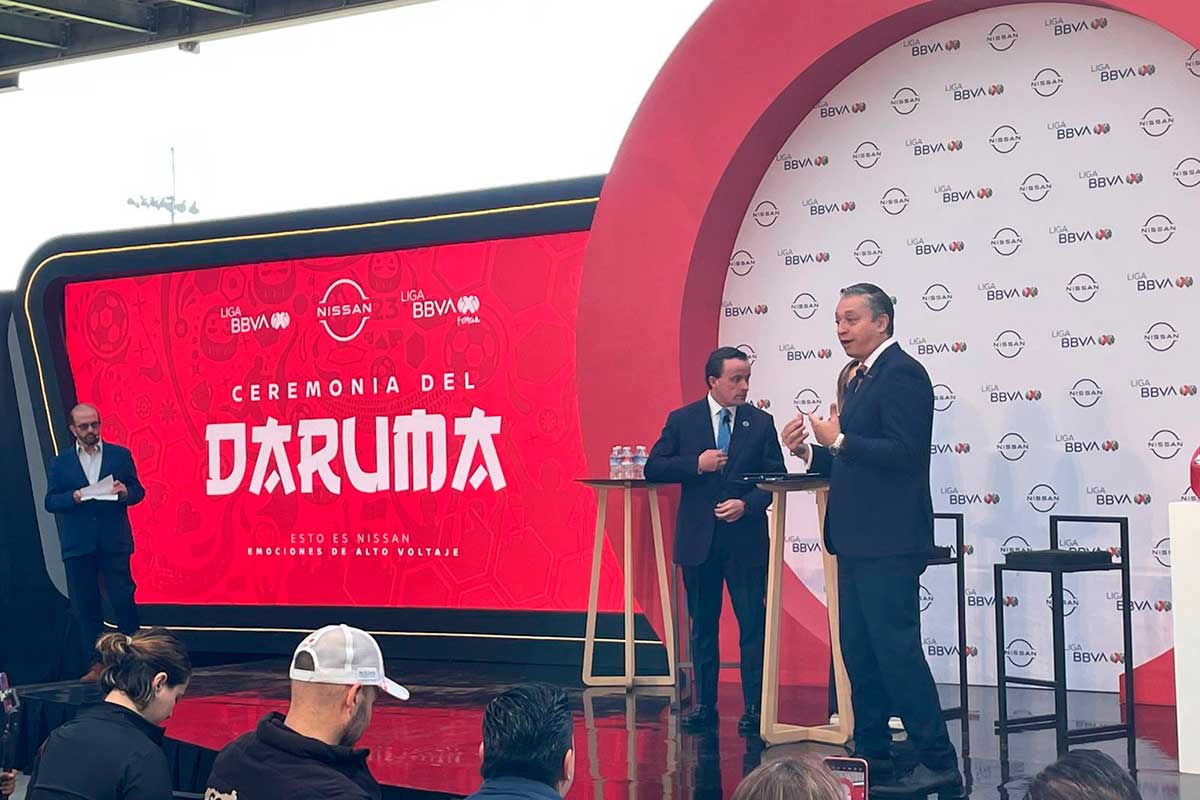 Acto donde Nissan se convierte en patrocinador de la Liga MX del fútbol mexicano.
