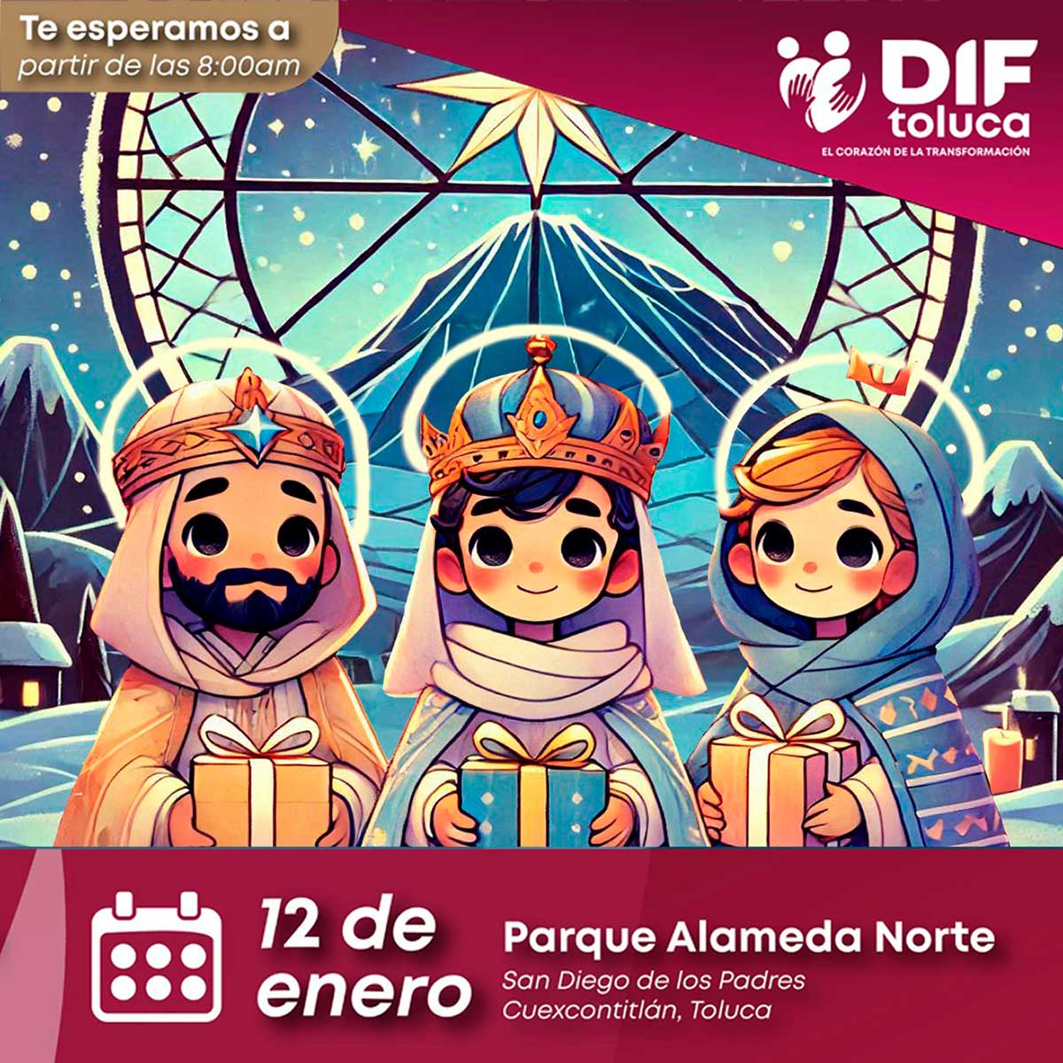 Toluca invita a la población al Festival de Día de Reyes.