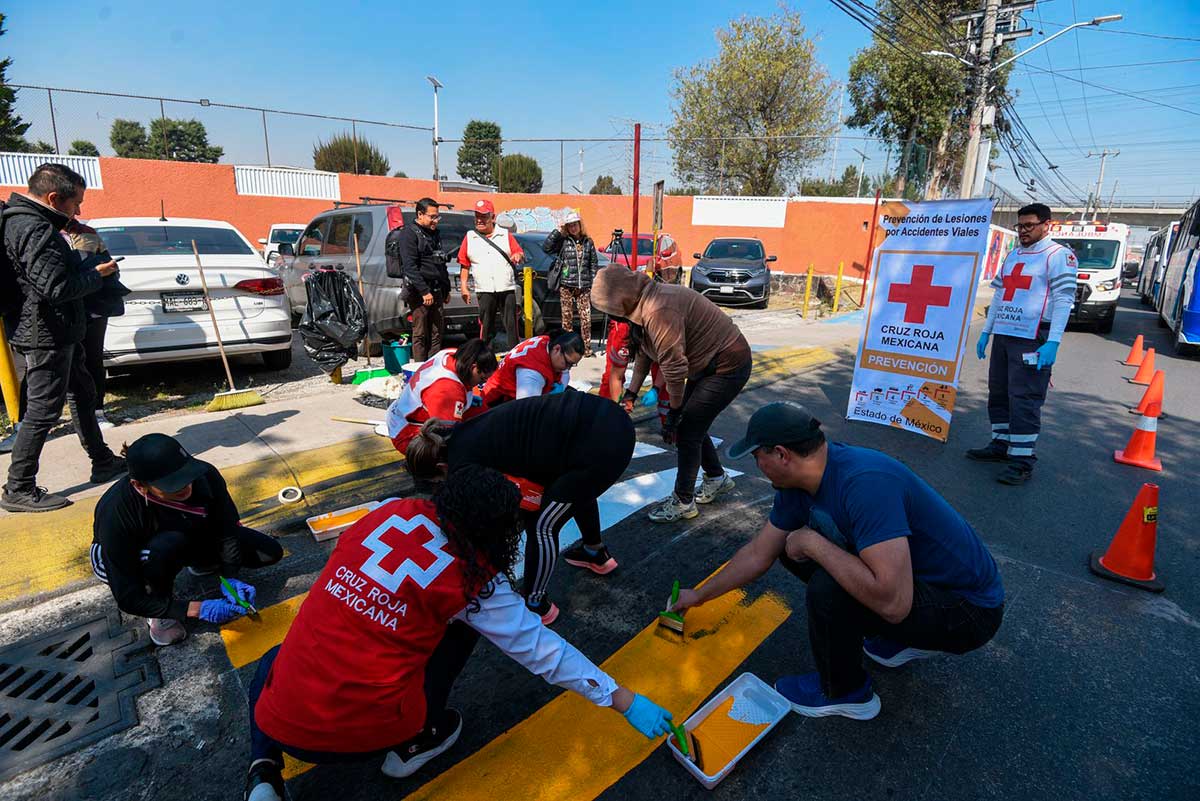 Cruz Roja Mexicana busca reducir accidentes viales en un 50% en el Estado de México